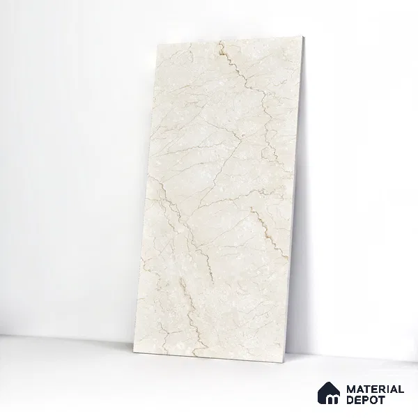 Marble Wall & Floor Tile TL 05131 Marblis Bottochino Mirage 4 ft x 2 ft Vitrified Endless Glossy Finish - 9 mm (Random 2) | Suitable for Living Room, Bedroom & Bathroom