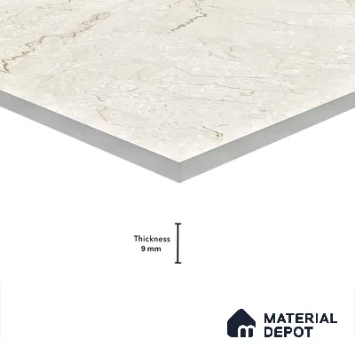 Marble Wall & Floor Tile TL 05131 Marblis Bottochino Mirage 4 ft x 2 ft Vitrified Endless Glossy Finish - 9 mm (Random 2) | Suitable for Living Room, Bedroom & Bathroom