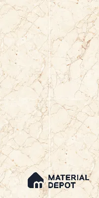 Marble Wall & Floor Tile TL 05138 Marblis Desert Pearl 4 ft x 2 ft Vitrified Endless Glossy Finish - 9 mm (Random 3) | Suitable for Living Room, Bedroom & Bathroom