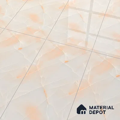 Marble Wall & Floor Tile TL 05112 B Marblis Blush Onyx 4 ft x 2 ft Vitrified Endless Glossy Finish - 9 mm (Random 4) | Suitable for Living Room, Bedroom & Bathroom