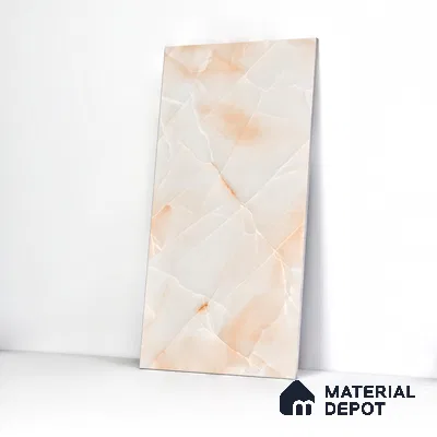 Marble Wall & Floor Tile TL 05112 B Marblis Blush Onyx 4 ft x 2 ft Vitrified Endless Glossy Finish - 9 mm (Random 4) | Suitable for Living Room, Bedroom & Bathroom