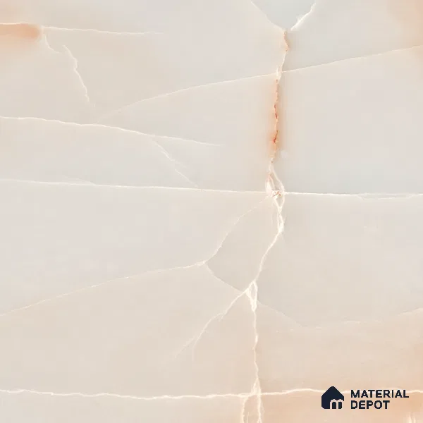 Marble Wall & Floor Tile TL 05112 B Marblis Blush Onyx 4 ft x 2 ft Vitrified Endless Glossy Finish - 9 mm (Random 4) | Suitable for Living Room, Bedroom & Bathroom
