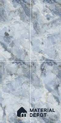Marble Wall & Floor Tile TL 05112 C Marblis Ocean Onyx 4 ft x 2 ft Vitrified Endless Glossy Finish - 9 mm (Random 4) | Suitable for Living Room, Bedroom & Bathroom