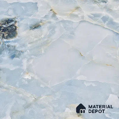 Marble Wall & Floor Tile TL 05112 C Marblis Ocean Onyx 4 ft x 2 ft Vitrified Endless Glossy Finish - 9 mm (Random 4) | Suitable for Living Room, Bedroom & Bathroom