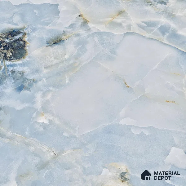 Marble Wall & Floor Tile TL 05112 C Marblis Ocean Onyx 4 ft x 2 ft Vitrified Endless Glossy Finish - 9 mm (Random 4) | Suitable for Living Room, Bedroom & Bathroom