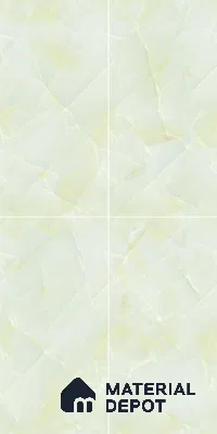 Marble Wall & Floor Tile TL 05112 Marblis Emerald Onyx 4 ft x 2 ft Vitrified Endless Glossy Finish - 9 mm (Random 4) | Suitable for Living Room, Bedroom & Bathroom