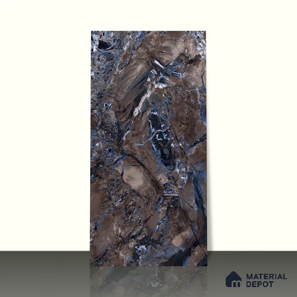 Marble Wall & Floor Tile TL 05149 Marblis Fez Fantasy 4 ft x 2 ft Vitrified High Gloss Finish - 9 mm (Random 4) | Suitable for Living Room, Bedroom & Bathroom