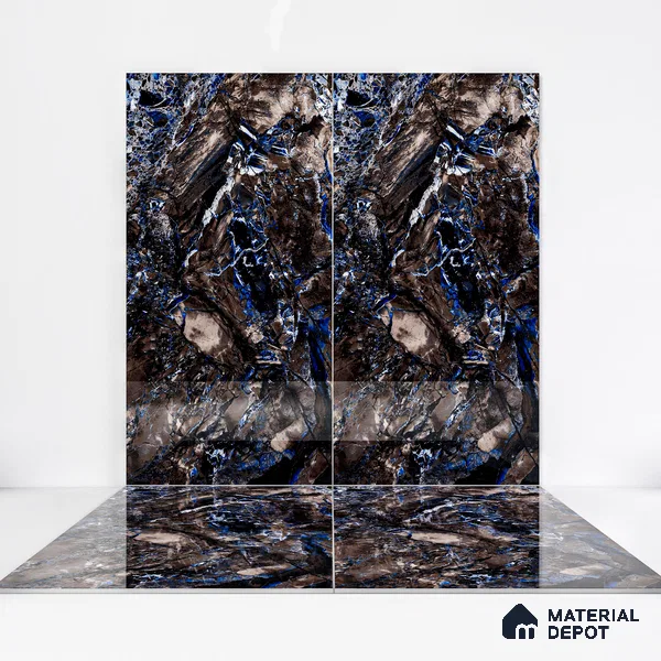 Marble Wall & Floor Tile TL 05149 Marblis Fez Fantasy 4 ft x 2 ft Vitrified High Gloss Finish - 9 mm (Random 4) | Suitable for Living Room, Bedroom & Bathroom