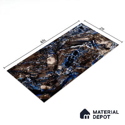 Marble Wall & Floor Tile TL 05149 Marblis Fez Fantasy 4 ft x 2 ft Vitrified  High Gloss Finish - 9 mm (Random 4) | Suitable for Living Room, Bedroom & Bathroom
