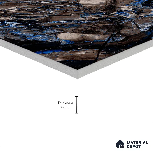 Marble Wall & Floor Tile TL 05149 Marblis Fez Fantasy 4 ft x 2 ft Vitrified High Gloss Finish - 9 mm (Random 4) | Suitable for Living Room, Bedroom & Bathroom