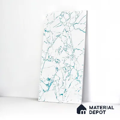 Marble Wall & Floor Tile TL 05155 Marblis Glacial Grace 4 ft x 2 ft Vitrified Endless Glossy Finish - 9 mm (Random 3) | Suitable for Living Room, Bedroom & Bathroom