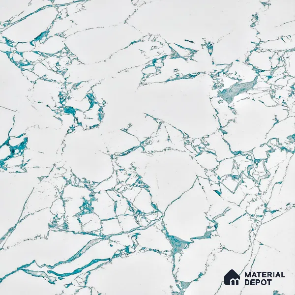 Marble Wall & Floor Tile TL 05155 Marblis Glacial Grace 4 ft x 2 ft Vitrified Endless Glossy Finish - 9 mm (Random 3) | Suitable for Living Room, Bedroom & Bathroom