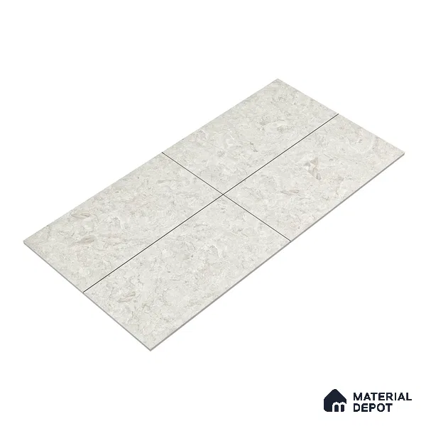 Marble Wall & Floor Tile TL 05135 Marblis Ivory Dream 4 ft x 2 ft Vitrified Endless Glossy Finish - 9 mm (Random 4) | Suitable for Living Room, Bedroom & Bathroom