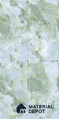 Marble Wall & Floor Tile TL 05147 Marblis Jade Cascade 4 ft x 2 ft Vitrified Endless Glossy Finish - 9 mm (Random 4) | Suitable for Living Room, Bedroom & Bathroom
