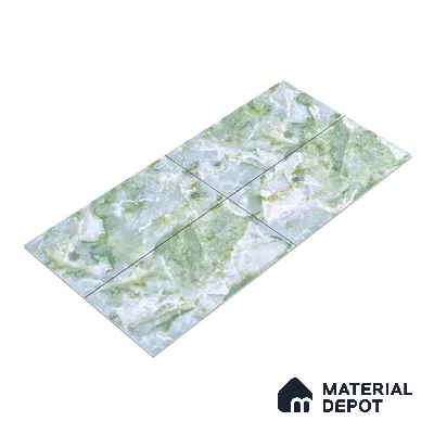 Marble Wall & Floor Tile TL 05147 Marblis Jade Cascade 4 ft x 2 ft Vitrified Endless Glossy Finish - 9 mm (Random 4) | Suitable for Living Room, Bedroom & Bathroom