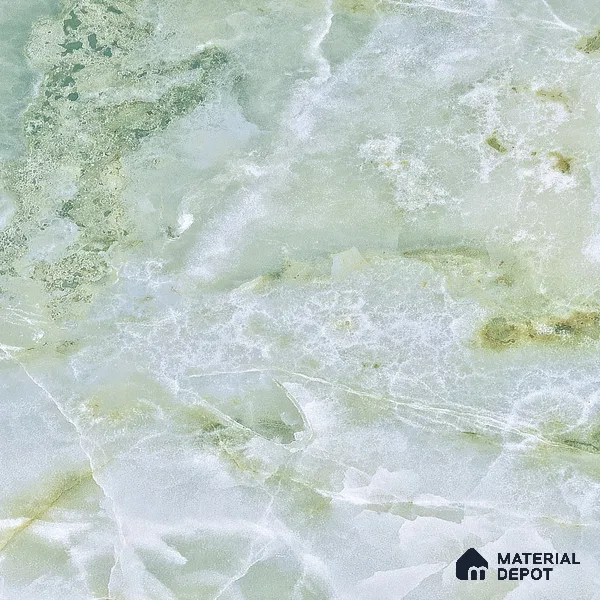 Marble Wall & Floor Tile TL 05147 Marblis Jade Cascade 4 ft x 2 ft Vitrified Endless Glossy Finish - 9 mm (Random 4) | Suitable for Living Room, Bedroom & Bathroom