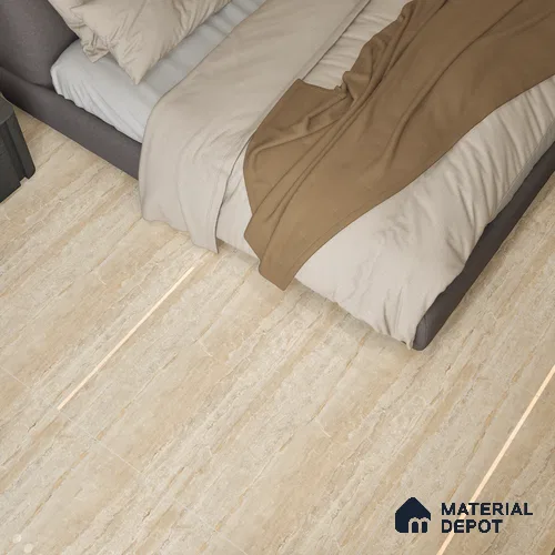 Marble Wall & Floor Tile TL 05140 Marblis Mahogany Marble 4 ft x 2 ft Vitrified Endless Glossy Finish - 9 mm (Random 2) | Suitable for Living Room, Bedroom & Bathroom