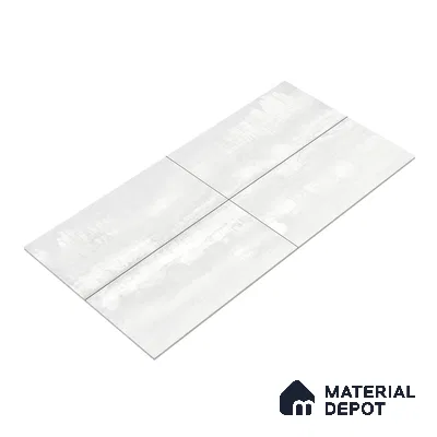 Marble Wall & Floor Tile TL 05124 B Marblis White Opal 4 ft x 2 ft  Vitrified Metallic Finish - 9 mm (Random 4) | Suitable for Living Room, Bedroom & Bathroom