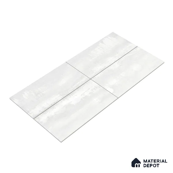 Marble Wall & Floor Tile TL 05124 B Marblis White Opal 4 ft x 2 ft  Vitrified Metallic Finish - 9 mm (Random 4) | Suitable for Living Room, Bedroom & Bathroom