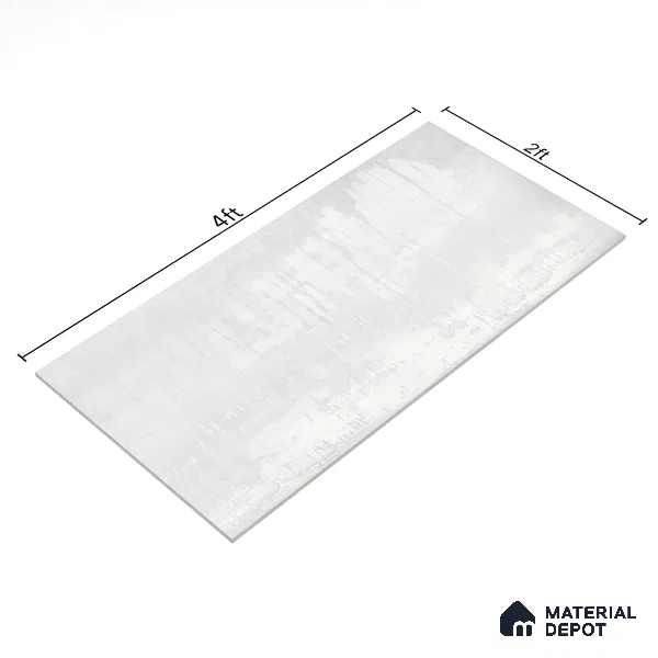 Marble Wall & Floor Tile TL 05124 B Marblis White Opal 4 ft x 2 ft  Vitrified Metallic Finish - 9 mm (Random 4) | Suitable for Living Room, Bedroom & Bathroom