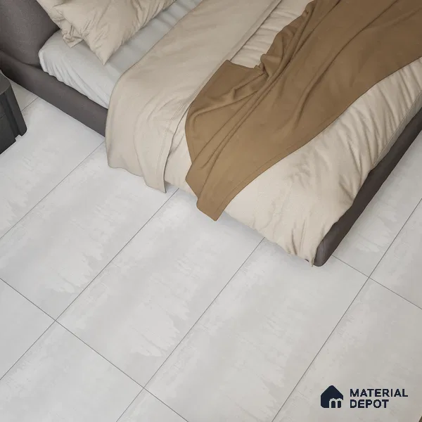 Marble Wall & Floor Tile TL 05124 B Marblis White Opal 4 ft x 2 ft  Vitrified Metallic Finish - 9 mm (Random 4) | Suitable for Living Room, Bedroom & Bathroom