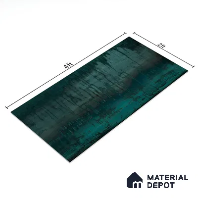 Marble Wall & Floor Tile TL 05124 Marblis Marine Elegance 4 ft x 2 ft  Vitrified Metallic Finish - 9 mm (Random 4) | Suitable for Living Room, Bedroom & Bathroom