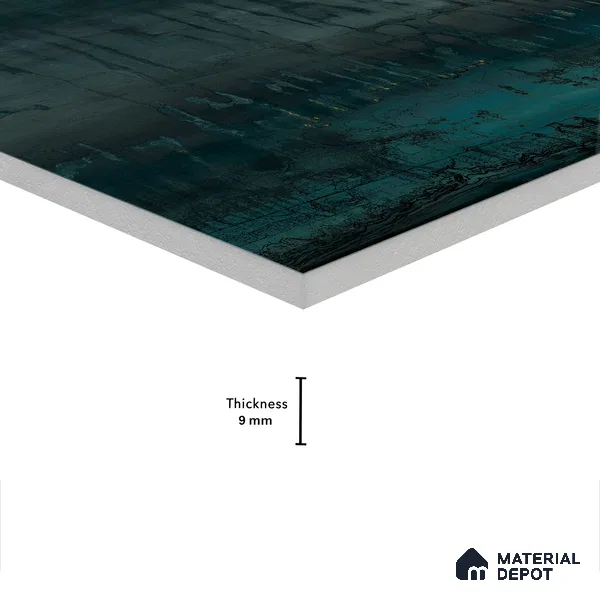 Marble Wall & Floor Tile TL 05124 Marblis Marine Elegance 4 ft x 2 ft  Vitrified Metallic Finish - 9 mm (Random 4) | Suitable for Living Room, Bedroom & Bathroom