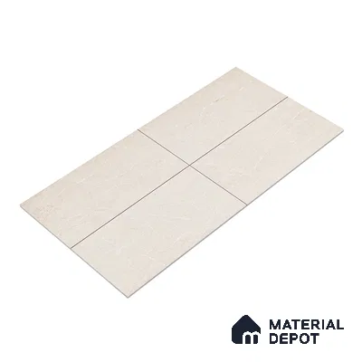 Marble Wall & Floor Tile TL 05160 Marblis Mirage Dune 4 ft x 2 ft Vitrified Carving Matte Finish - 9 mm (Random 4) | Suitable for Living Room, Bedroom & Bathroom