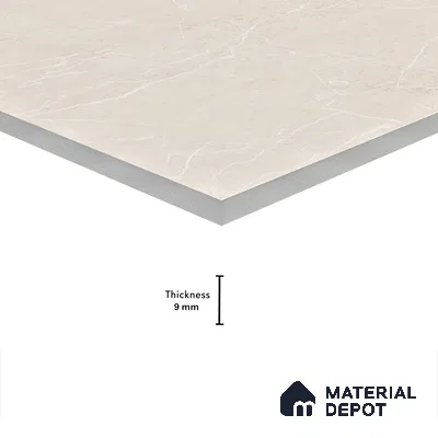 Marble Wall & Floor Tile TL 05160 Marblis Mirage Dune 4 ft x 2 ft Vitrified Carving Matte Finish - 9 mm (Random 4) | Suitable for Living Room, Bedroom & Bathroom