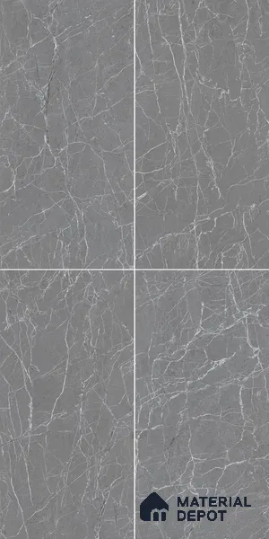 Marble Wall & Floor Tile TL 05158 Marblis Moonstone Veil 4 ft x 2 ft Vitrified Carving Matte Finish - 9 mm (Random 4) | Suitable for Living Room, Bedroom & Bathroom