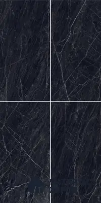 Marble Wall & Floor Tile TL 05148 Marblis Obsidian Veil 4 ft x 2 ft Vitrified  High Gloss Finish - 9 mm (Random 4) | Suitable for Living Room, Bedroom & Bathroom