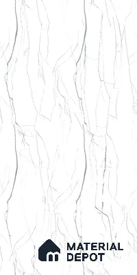 Marble Wall & Floor Tile TL 05113 B Marblis White Radiance 4 ft x 2 ft Vitrified Endless Carving Matte Finish - 9 mm (Random 4) | Suitable for Living Room, Bedroom & Bathroom