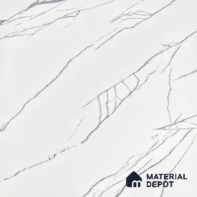 Marble Wall & Floor Tile TL 05113 Marblis Pearl Whisper 4 ft x 2 ft Vitrified Endless Glossy Finish - 9 mm (Random 4) | Suitable for Living Room, Bedroom & Bathroom
