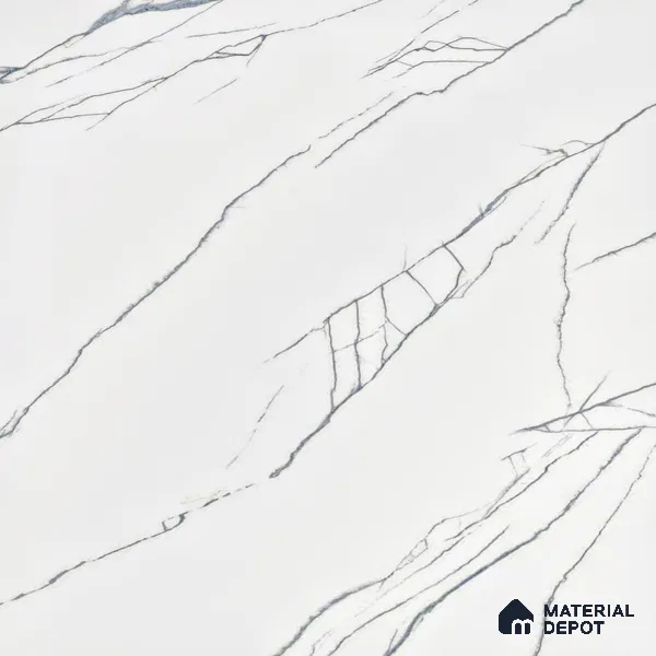 Marble Wall & Floor Tile TL 05113 Marblis Pearl Whisper 4 ft x 2 ft Vitrified Endless Glossy Finish - 9 mm (Random 4) | Suitable for Living Room, Bedroom & Bathroom
