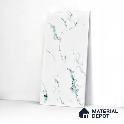 Marble Wall & Floor Tile TL 05145 Marblis Polar Mist 4 ft x 2 ft Vitrified Endless Glossy Finish - 9 mm (Random 4) | Suitable for Living Room, Bedroom & Bathroom