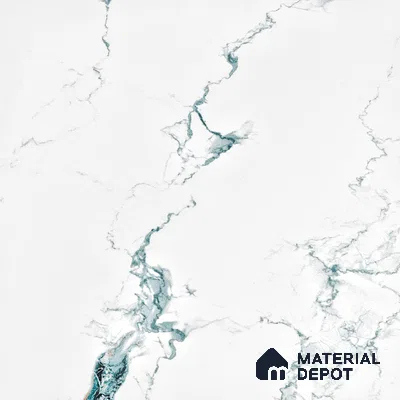 Marble Wall & Floor Tile TL 05145 Marblis Polar Mist 4 ft x 2 ft Vitrified Endless Glossy Finish - 9 mm (Random 4) | Suitable for Living Room, Bedroom & Bathroom