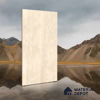 Marble Wall & Floor Tile TL 05157 Marblis Sandstone 4 ft x 2 ft Vitrified Carving Matte Finish - 9 mm (Random 6) | Suitable for Living Room, Bedroom & Bathroom
