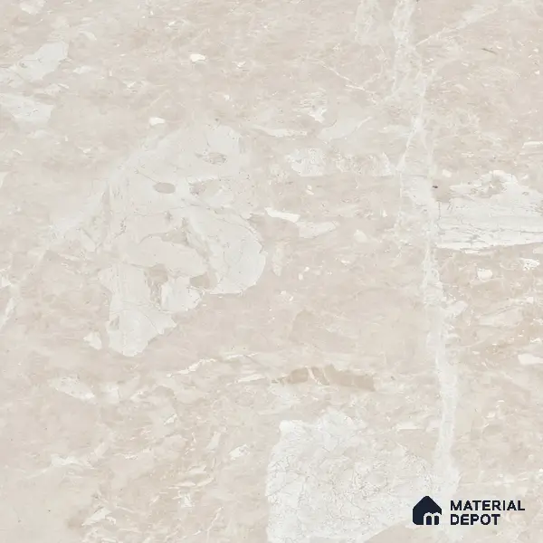 Marble Wall & Floor Tile TL 05137 Marblis Sandstone Elegance 4 ft x 2 ft Vitrified Endless Glossy Finish - 9 mm (Random 4) | Suitable for Living Room, Bedroom & Bathroom