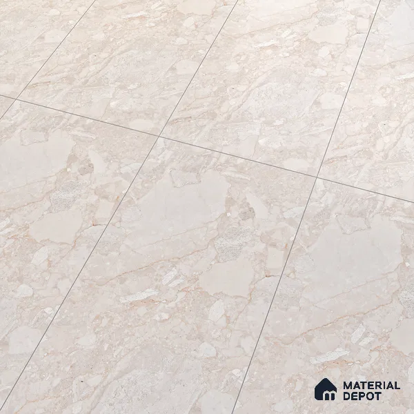 Marble Wall & Floor Tile TL 05116 B Marblis Amber Marble 4 ft x 2 ft Vitrified Endless Carving Matte Finish - 9 mm (Random 4) | Suitable for Living Room, Bedroom & Bathroom