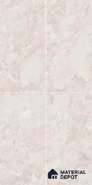 Marble Wall & Floor Tile TL 05116 Marblis Sandy Veil 4 ft x 2 ft Vitrified Endless Glossy Finish - 9 mm (Random 4) | Suitable for Living Room, Bedroom & Bathroom