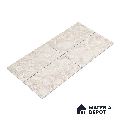 Marble Wall & Floor Tile TL 05116 Marblis Sandy Veil 4 ft x 2 ft Vitrified Endless Glossy Finish - 9 mm (Random 4) | Suitable for Living Room, Bedroom & Bathroom