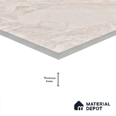 Marble Wall & Floor Tile TL 05116 Marblis Sandy Veil 4 ft x 2 ft Vitrified Endless Glossy Finish - 9 mm (Random 4) | Suitable for Living Room, Bedroom & Bathroom