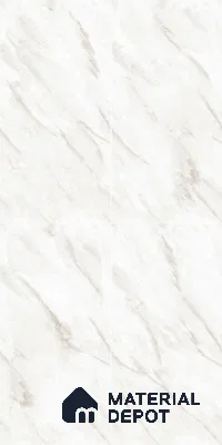 Marble Wall & Floor Tile TL 05142 Marblis Snow Blossom 4 ft x 2 ft Vitrified  Glossy Finish - 9 mm (Random 6) | Suitable for Living Room, Bedroom & Bathroom