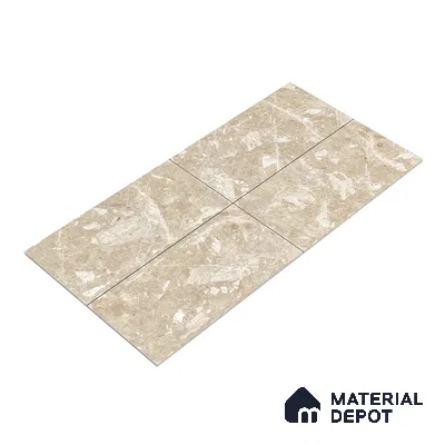 Marble Wall & Floor Tile TL 05136 Marblis Walnut Elegance 4 ft x 2 ft Vitrified Endless Glossy Finish - 9 mm (Random 4) | Suitable for Living Room, Bedroom & Bathroom
