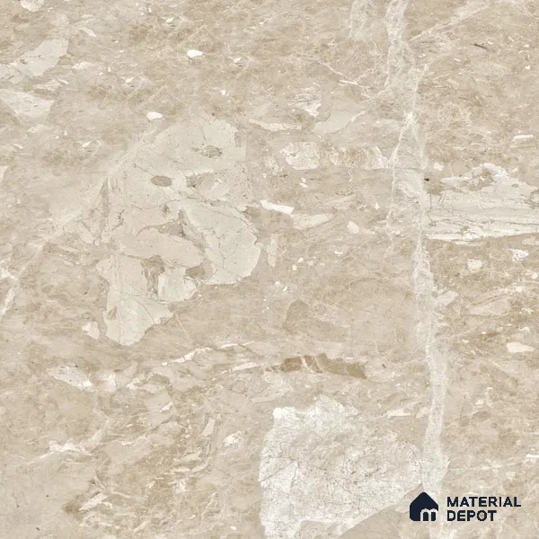 Marble Wall & Floor Tile TL 05136 Marblis Walnut Elegance 4 ft x 2 ft Vitrified Endless Glossy Finish - 9 mm (Random 4) | Suitable for Living Room, Bedroom & Bathroom
