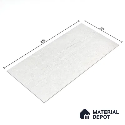 Marble Wall & Floor Tile TL 05159 Marblis Winter Veil 4 ft x 2 ft Vitrified Carving Matte Finish - 9 mm (Random 4) | Suitable for Living Room, Bedroom & Bathroom