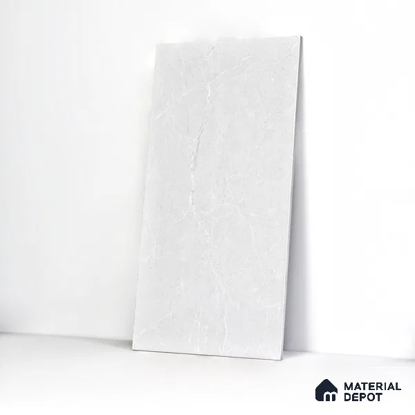 Marble Wall & Floor Tile TL 05159 Marblis Winter Veil 4 ft x 2 ft Vitrified Carving Matte Finish - 9 mm (Random 4) | Suitable for Living Room, Bedroom & Bathroom