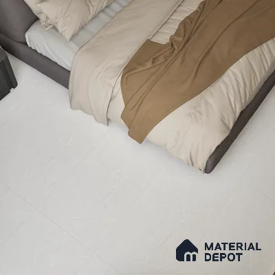 Marble Wall & Floor Tile TL 05159 Marblis Winter Veil 4 ft x 2 ft Vitrified Carving Matte Finish - 9 mm (Random 4) | Suitable for Living Room, Bedroom & Bathroom