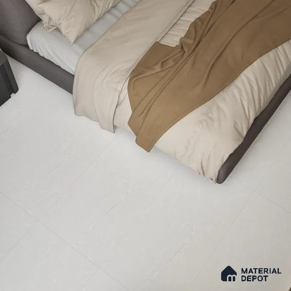 Marble Wall & Floor Tile TL 05159 Marblis Winter Veil 4 ft x 2 ft Vitrified Carving Matte Finish - 9 mm (Random 4) | Suitable for Living Room, Bedroom & Bathroom