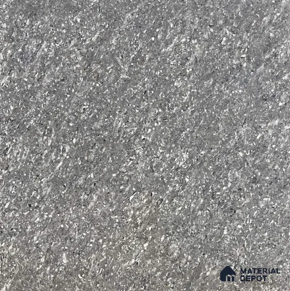 TL 00368 Leaden Grey 2 ft x 2 ft Glossy Finish Double Charged Vitrified Floor Tile - 9 mm